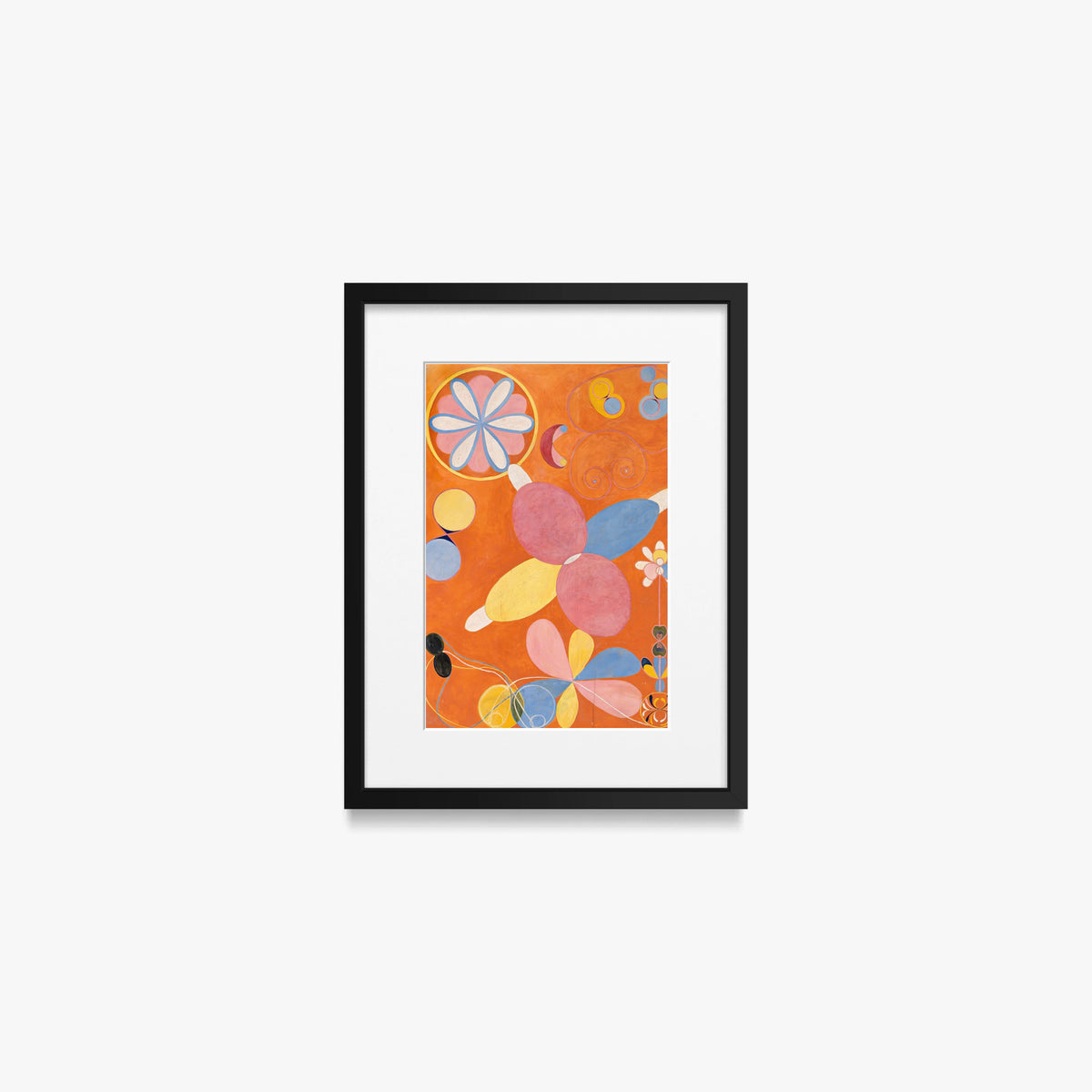 I Dieci Più Grandi, n. 4, Giovinezza - Hilma af Klint, opera di Hilma af Klint (Astrattismo), stampa con passepartout e cornice nera, 30x40cm