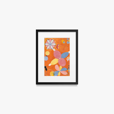 I Dieci Più Grandi, n. 4, Giovinezza - Hilma af Klint, opera di Hilma af Klint (Astrattismo), stampa con passepartout e cornice nera, 30x40cm