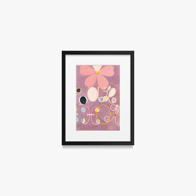 I Dieci Più Grandi, n. 5, Età Adulta - Hilma af Klint, opera di Hilma af Klint (Astrattismo), stampa con passepartout e cornice nera, 30x40cm