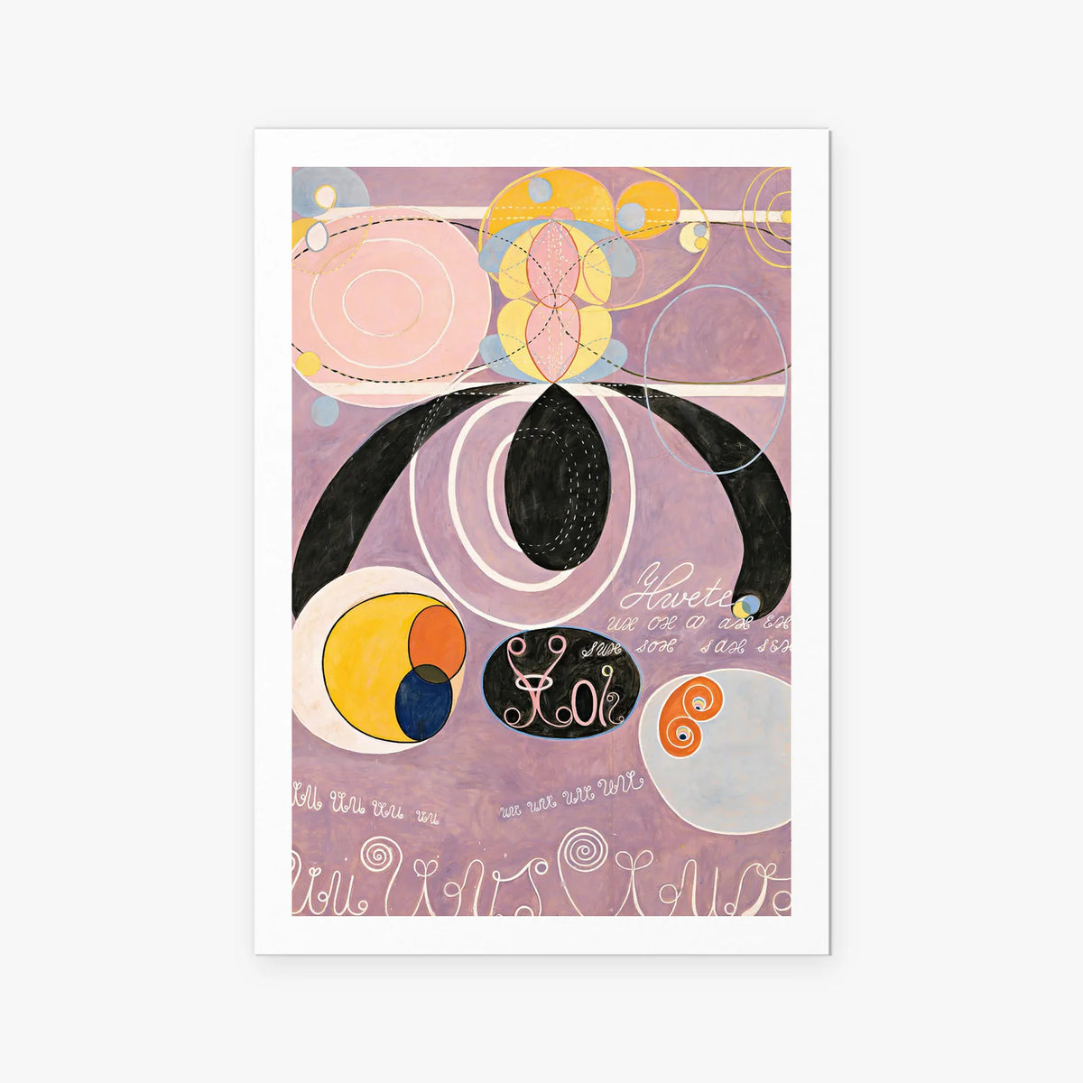 I Dieci Più Grandi, n. 6, Età Adulta - Hilma af Klint, opera di Hilma af Klint (Astrattismo), stampa artistica su carta, 80x115cm