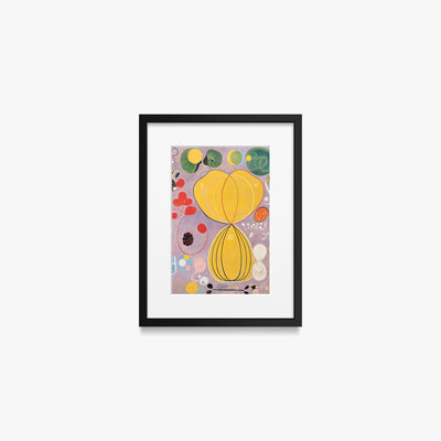 I Dieci Più Grandi, n. 7, Età Adulta - Hilma af Klint, opera di Hilma af Klint (Astrattismo), stampa con passepartout e cornice nera, 30x40cm
