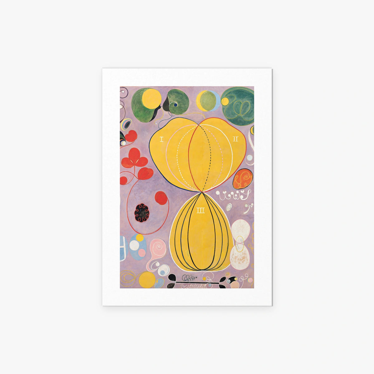 I Dieci Più Grandi, n. 7, Età Adulta - Hilma af Klint, opera di Hilma af Klint (Astrattismo), stampa artistica su carta, 50x70cm