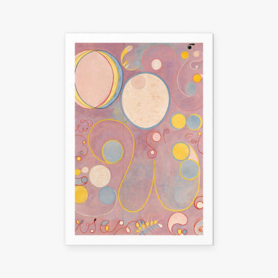 I Dieci Più Grandi, n. 8, Età Adulta - Hilma af Klint, opera di Hilma af Klint (Astrattismo), stampa artistica su carta, 80x115cm