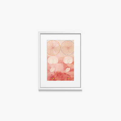 I Dieci Più Grandi, n. 9, Vecchiaia - Hilma af Klint, opera di Hilma af Klint (Astrattismo), stampa con passepartout e cornice bianca, 30x40cm
