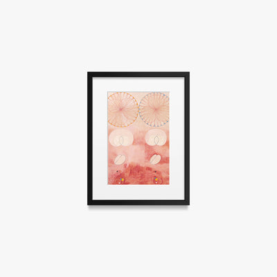 I Dieci Più Grandi, n. 9, Vecchiaia - Hilma af Klint, opera di Hilma af Klint (Astrattismo), stampa con passepartout e cornice nera, 30x40cm