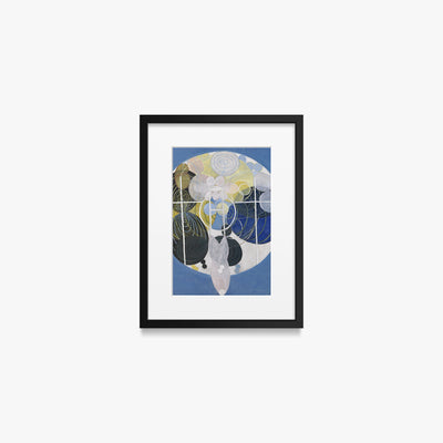 I Grandi Dipinti di Figure, n. 5 - Hilma af Klint, opera di Hilma af Klint (Astrattismo), stampa con passepartout e cornice nera, 30x40cm