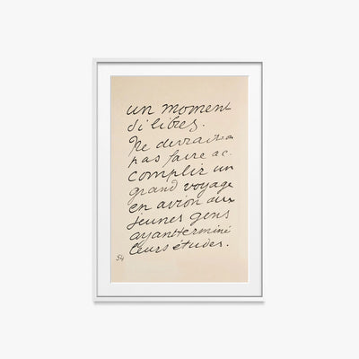 Icaro - Henri Matisse, opera di Henri Matisse (Art Déco), stampa con passepartout e cornice bianca, 60x85cm