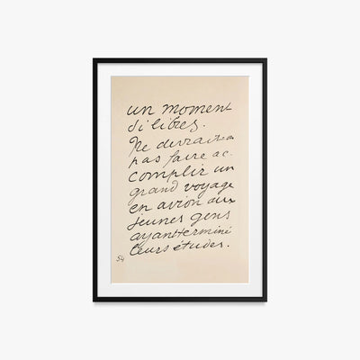 Icaro - Henri Matisse, opera di Henri Matisse (Art Déco), stampa con passepartout e cornice nera, 60x85cm