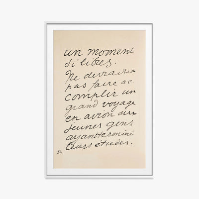 Icaro - Henri Matisse, opera di Henri Matisse (Art Déco), stampa con passepartout e cornice bianca, 80x115cm