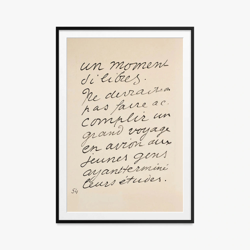 Icaro - Henri Matisse, opera di Henri Matisse (Art Déco), stampa con passepartout e cornice nera, 80x115cm