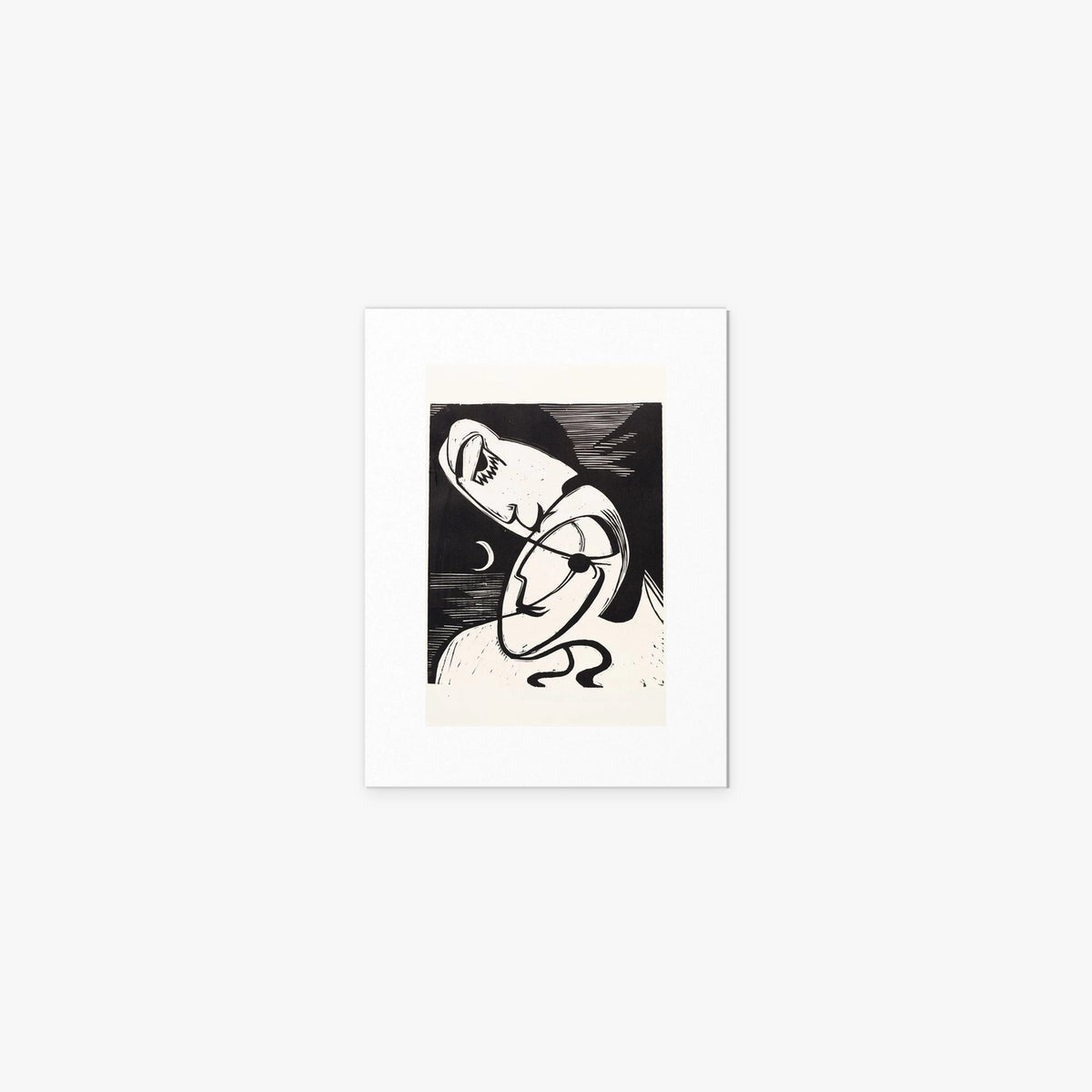 Il Bacio - Ernst Ludwig Kirchner, opera di Ernst Ludwig Kirchner (Espressionismo), stampa artistica su carta, 30x40cm