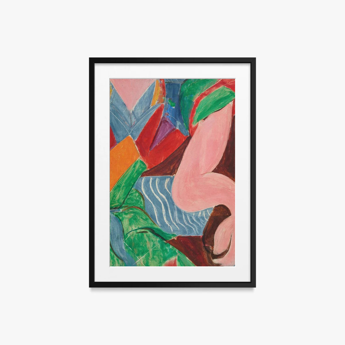 Il Braccio - Henri Matisse, opera di Henri Matisse (Art Déco), stampa con passepartout e cornice nera, 50x70cm