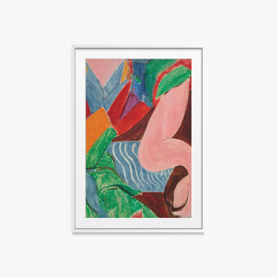 Il Braccio - Henri Matisse, opera di Henri Matisse (Art Déco), stampa con passepartout e cornice bianca, 60x85cm
