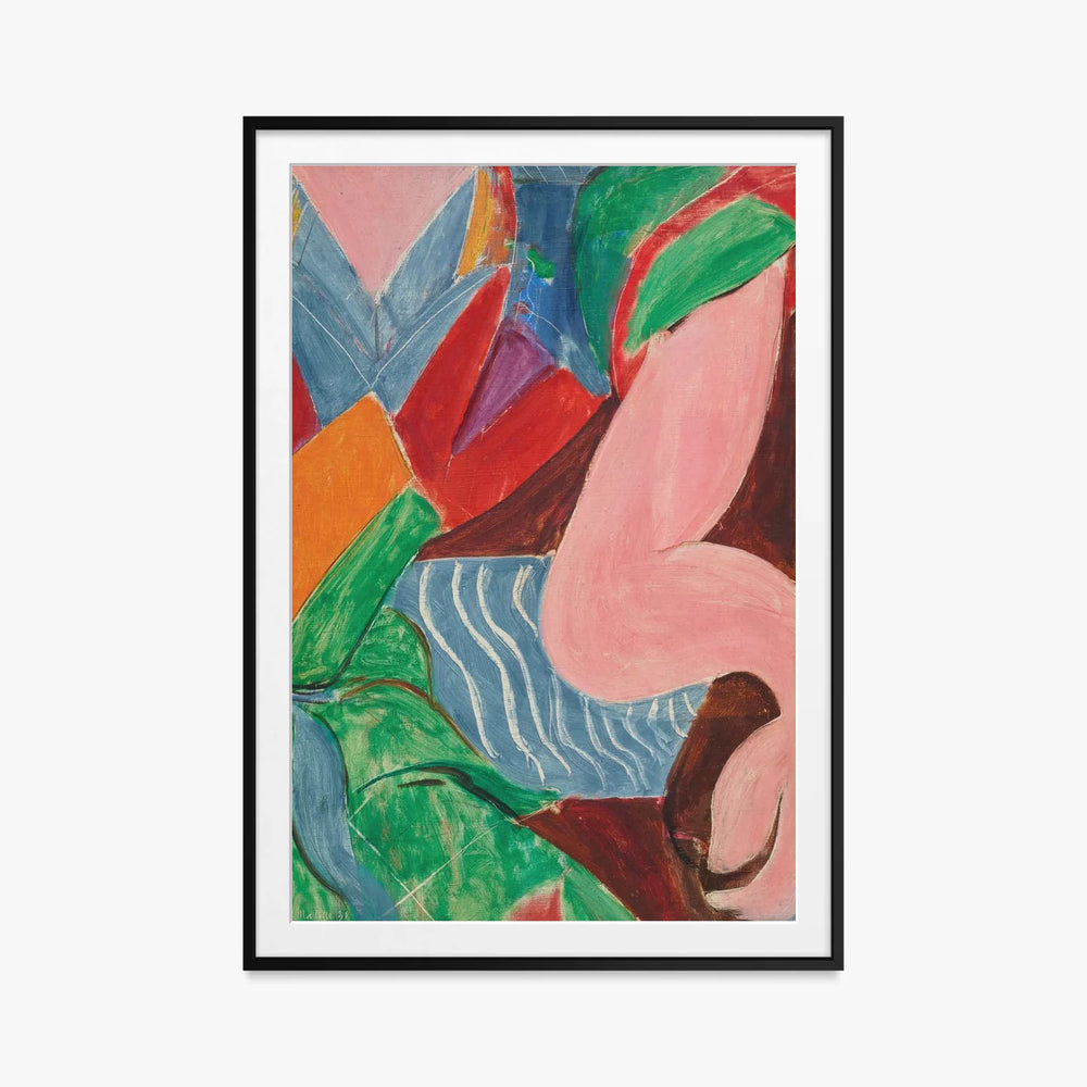 Il Braccio - Henri Matisse, opera di Henri Matisse (Art Déco), stampa con passepartout e cornice nera, 80x115cm
