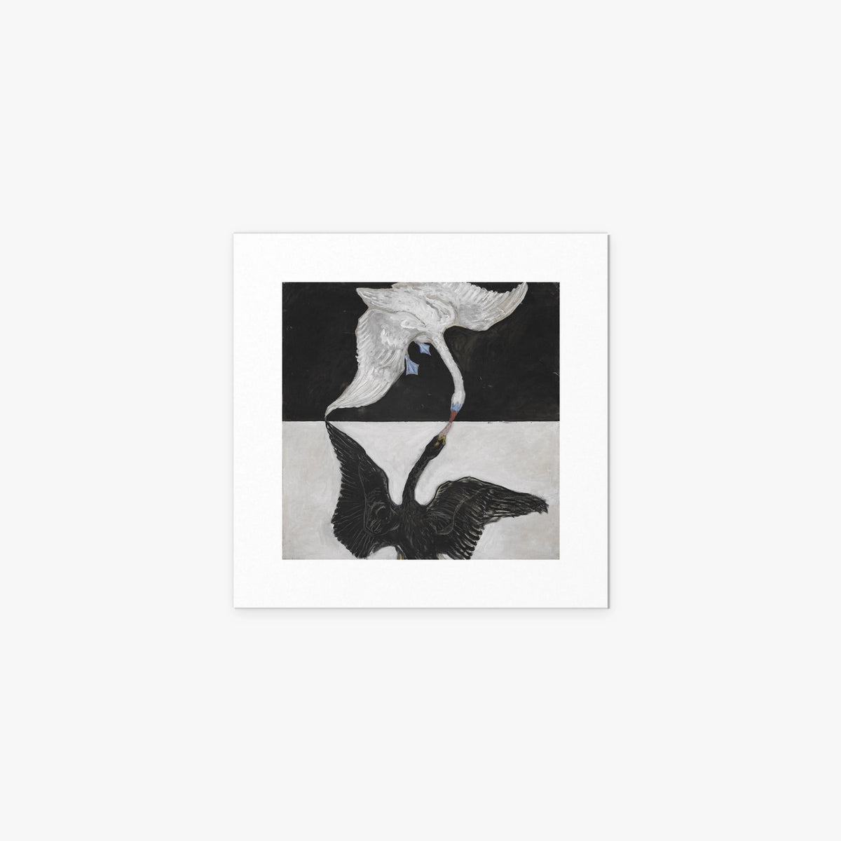 Il Cigno, n. 1 - Hilma af Klint, opera di Hilma af Klint (Astrattismo), stampa artistica su carta, 40x40cm
