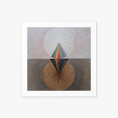 Il Cigno, n. 12 - Hilma af Klint, opera di Hilma af Klint (Astrattismo), stampa artistica su carta, 50x50cm