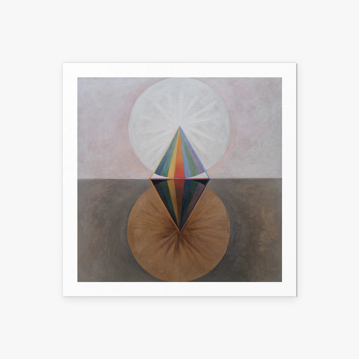 Il Cigno, n. 12 - Hilma af Klint, opera di Hilma af Klint (Astrattismo), stampa artistica su carta, 60x60cm