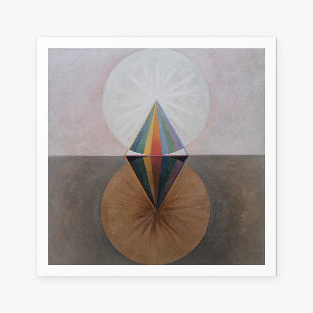 Il Cigno, n. 12 - Hilma af Klint, opera di Hilma af Klint (Astrattismo), stampa artistica su carta, 80x80cm