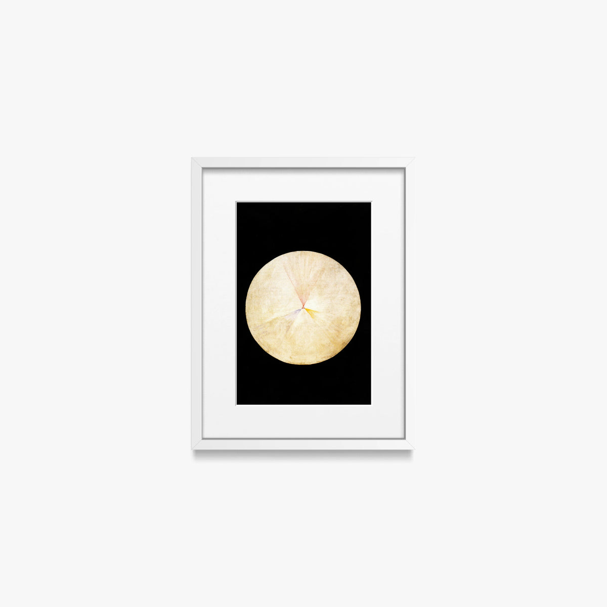 Il Cigno, n. 14 - Hilma af Klint, opera di Hilma af Klint (Astrattismo), stampa con passepartout e cornice bianca, 30x40cm