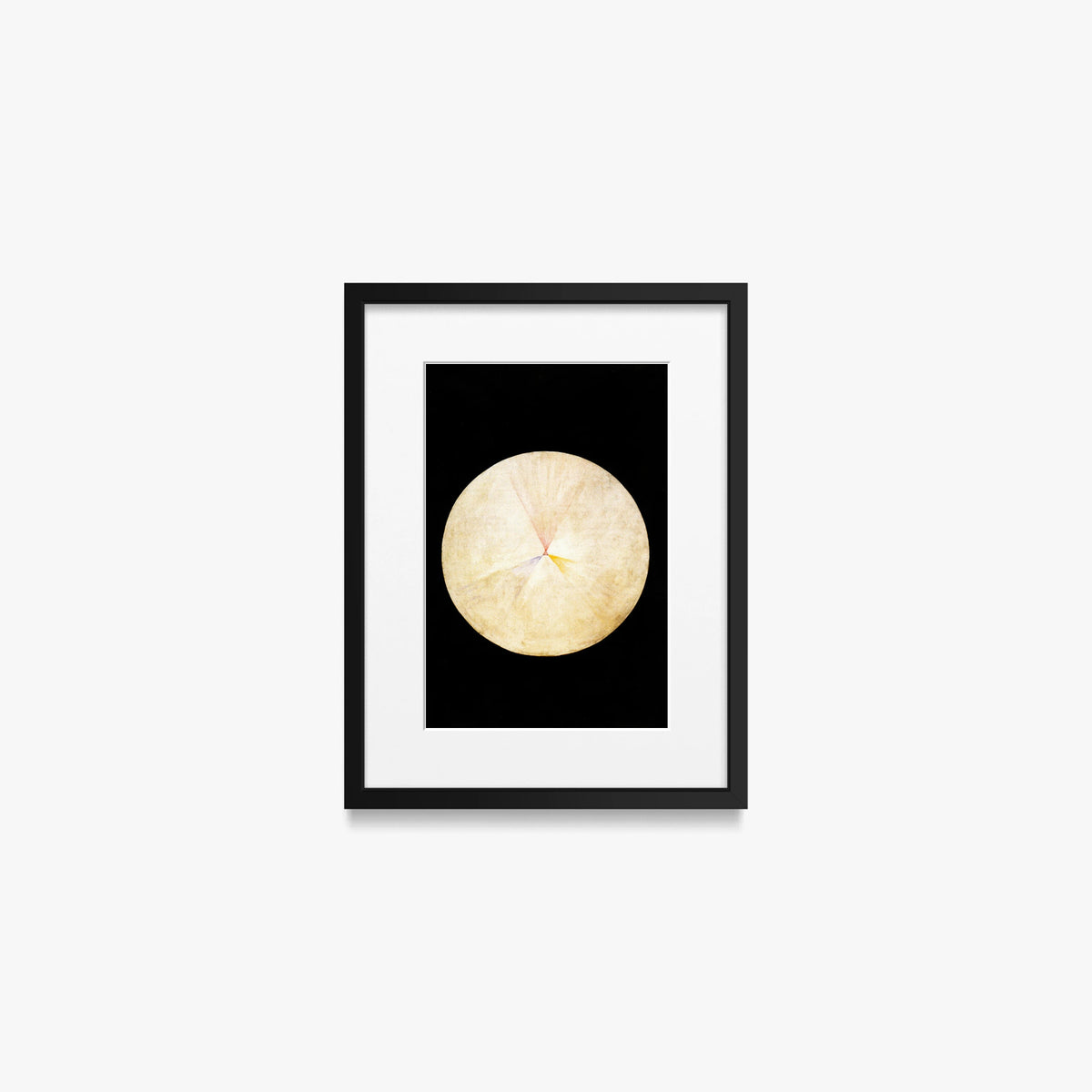 Il Cigno, n. 14 - Hilma af Klint, opera di Hilma af Klint (Astrattismo), stampa con passepartout e cornice nera, 30x40cm