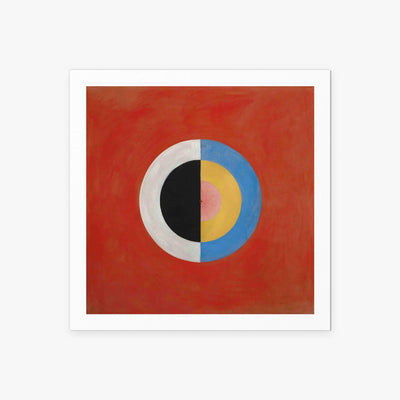 Il Cigno, n. 17 - Hilma af Klint, opera di Hilma af Klint (Astrattismo), stampa artistica su carta, 60x60cm