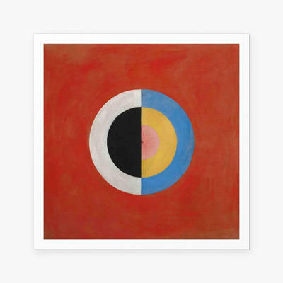Il Cigno, n. 17 - Hilma af Klint, opera di Hilma af Klint (Astrattismo), stampa artistica su carta, 80x80cm
