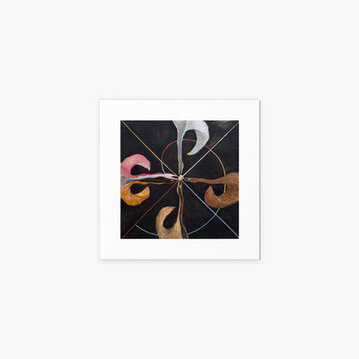 Il Cigno, n. 7 - Hilma af Klint, opera di Hilma af Klint (Astrattismo), stampa artistica su carta, 40x40cm
