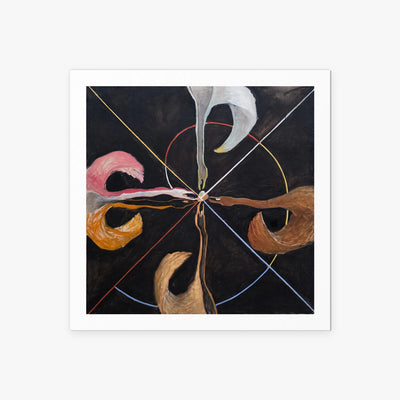 Il Cigno, n. 7 - Hilma af Klint, opera di Hilma af Klint (Astrattismo), stampa artistica su carta, 60x60cm