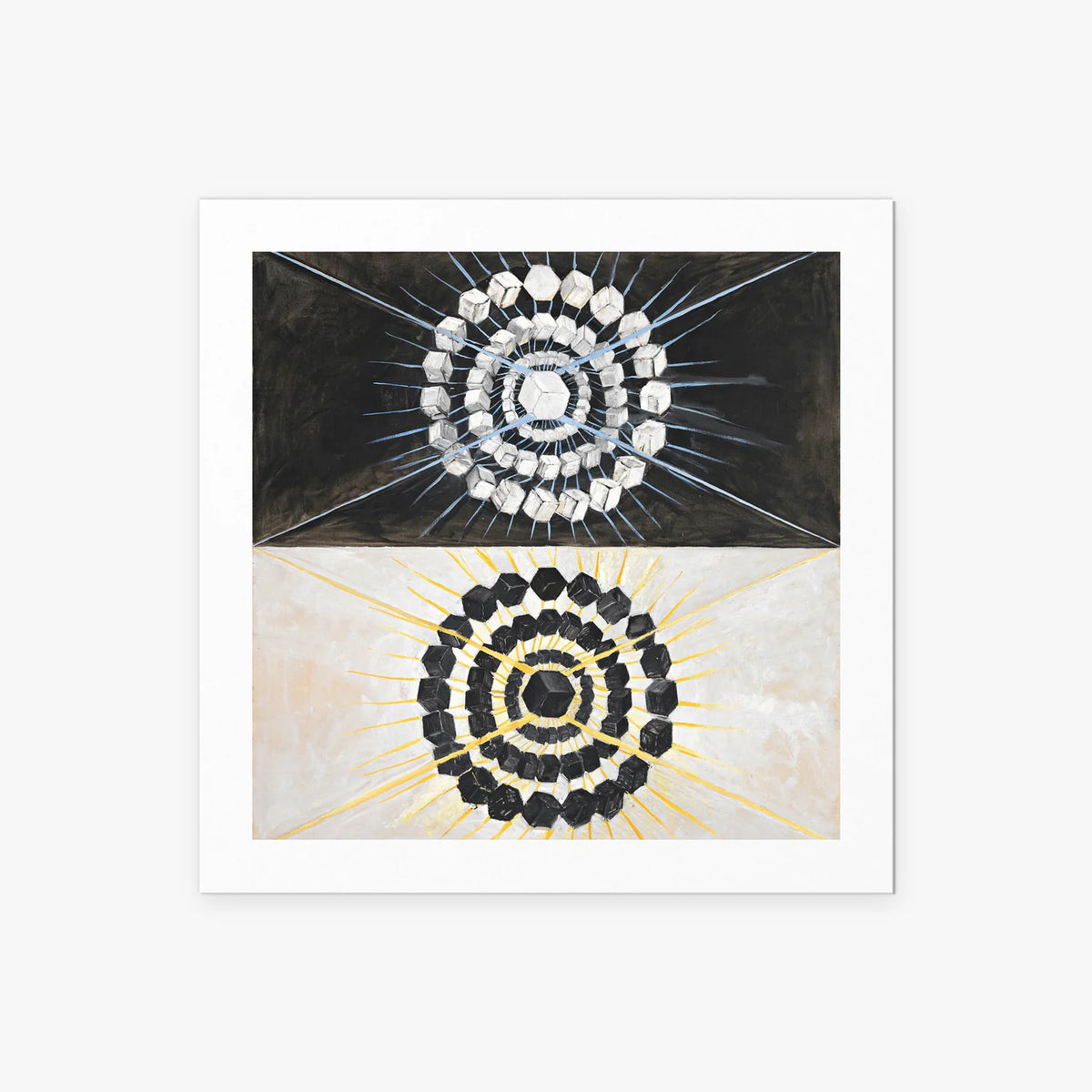 Il Cigno, n. 8 - Hilma af Klint, opera di Hilma af Klint (Astrattismo), stampa artistica su carta, 50x50cm