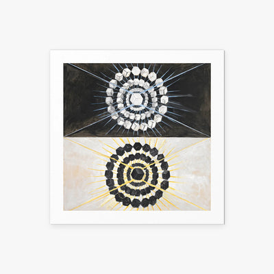 Il Cigno, n. 8 - Hilma af Klint, opera di Hilma af Klint (Astrattismo), stampa artistica su carta, 50x50cm