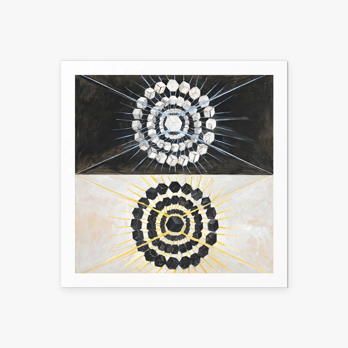 Il Cigno, n. 8 - Hilma af Klint, opera di Hilma af Klint (Astrattismo), stampa artistica su carta, 60x60cm