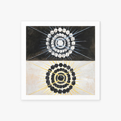 Il Cigno, n. 8 - Hilma af Klint, opera di Hilma af Klint (Astrattismo), stampa artistica su carta, 60x60cm