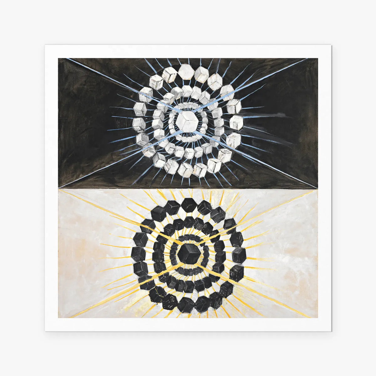 Il Cigno, n. 8 - Hilma af Klint, opera di Hilma af Klint (Astrattismo), stampa artistica su carta, 80x80cm