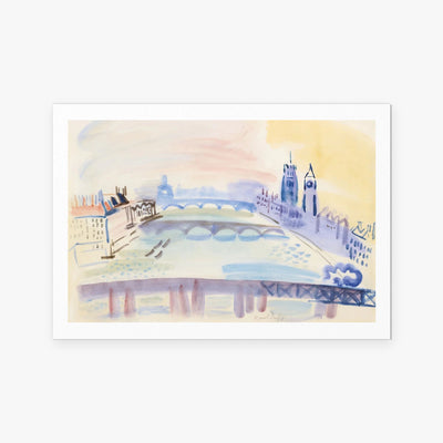 Il Tamigi, Londra - Raoul Dufy, opera di Raoul Dufy (Art Déco), stampa artistica su carta, 115x80cm