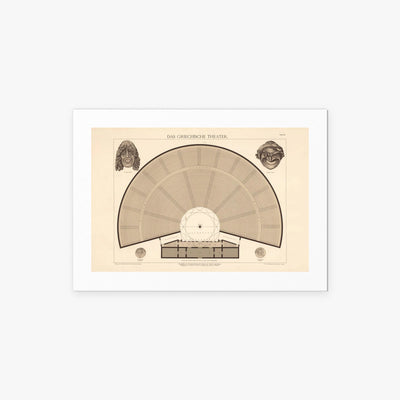 Il Teatro Greco - A. Pichler's Witwe & Sohn, opera di A. Pichler's Witwe & Sohn (Classici), stampa artistica su carta, 70x50cm