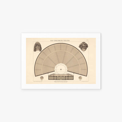 Il Teatro Greco - A. Pichler's Witwe & Sohn, opera di A. Pichler's Witwe & Sohn (Classici), stampa artistica su carta, 85x60cm