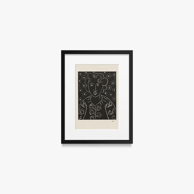 Isaia - Henri Matisse, opera di Henri Matisse (Art Déco), stampa con passepartout e cornice nera, 30x40cm