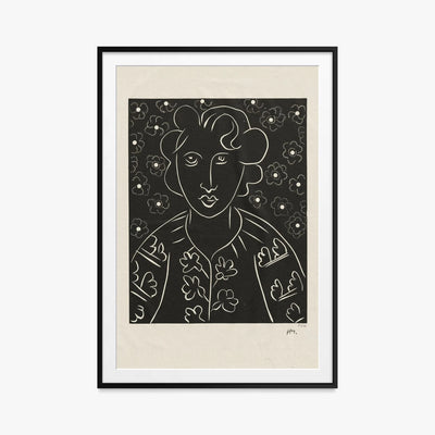 Isaia - Henri Matisse, opera di Henri Matisse (Art Déco), stampa con passepartout e cornice nera, 80x115cm