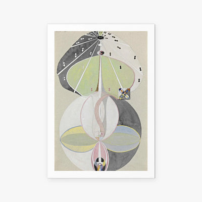 L'Albero della Conoscenza, n. 5 - Hilma af Klint, opera di Hilma af Klint (Astrattismo), stampa artistica su carta, 80x115cm