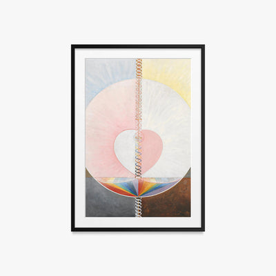 La Colomba, n. 1 - Hilma af Klint, opera di Hilma af Klint (Astrattismo), stampa con passepartout e cornice nera, 60x85cm