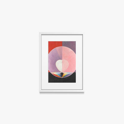 La Colomba, n. 2 - Hilma af Klint, opera di Hilma af Klint (Astrattismo), stampa con passepartout e cornice bianca, 30x40cm