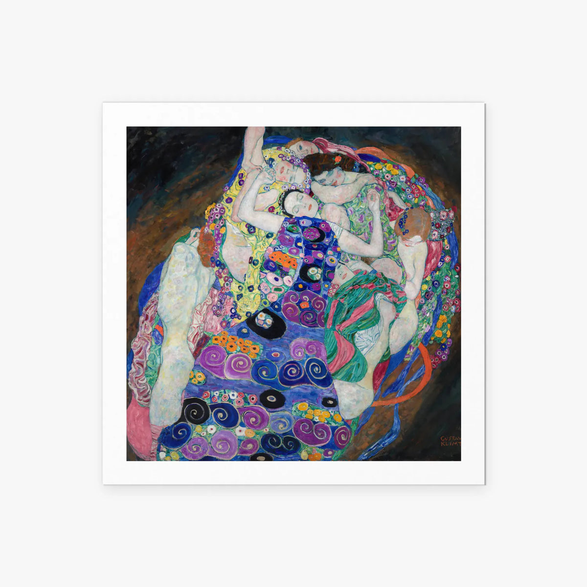 La Vergine - Gustav Klimt, opera di Gustav Klimt (Secessione Viennese), stampa artistica su carta, 60x60cm