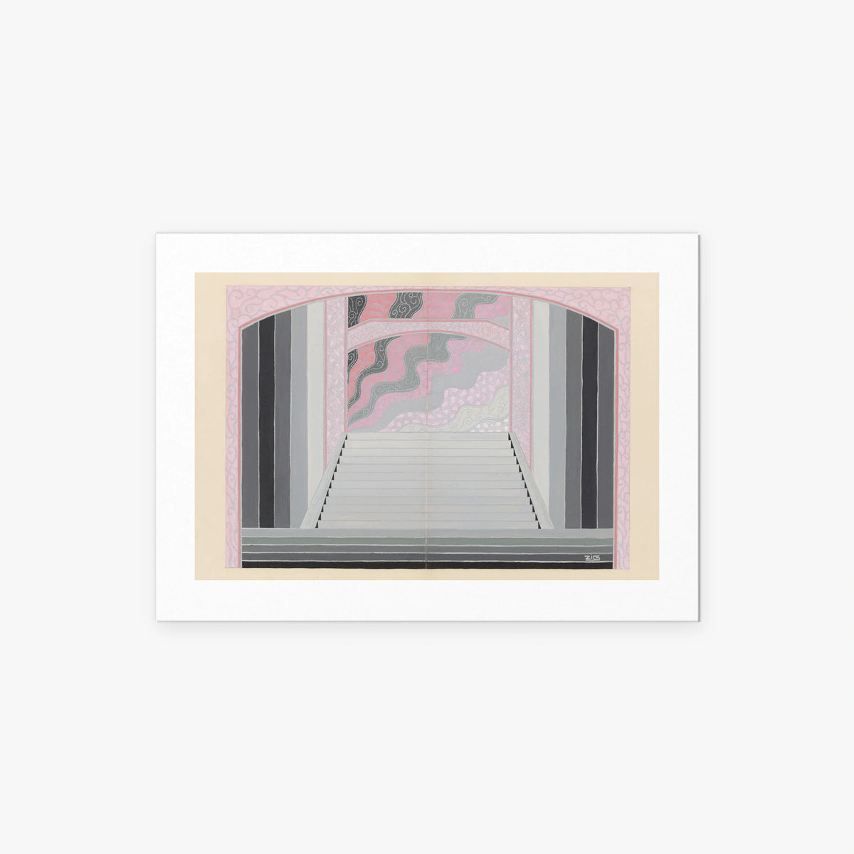 Les Ponts, Bozzetto di Scena - Zig, opera di Zig (Louis Gaudin) (Art Déco), stampa artistica su carta, 70x50cm
