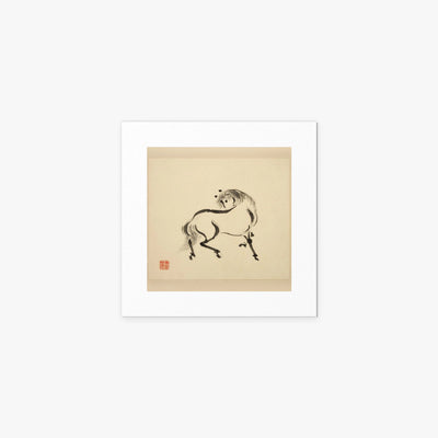 Libro dei Cavalli, Tav. 2 - Tsurusawa Tansaku, opera di Tsurusawa Tansaku (Ukiyo-e), stampa artistica su carta, 40x40cm