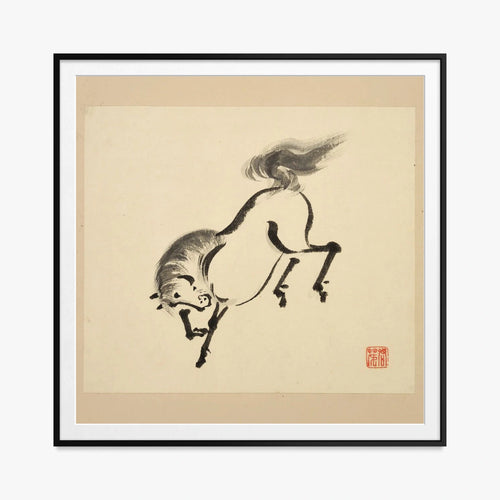 Livre des chevaux, pl. 4 - Tsurusawa Tansaku