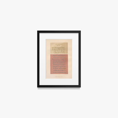 Manoscritti Greci in Porpora - John Obadiah Westwood, opera di John Obadiah Westwood (Classici), stampa con passepartout e cornice nera, 30x40cm