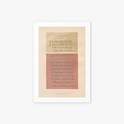 Manoscritti Greci in Porpora - John Obadiah Westwood, opera di John Obadiah Westwood (Classici), stampa artistica su carta, 60x85cm