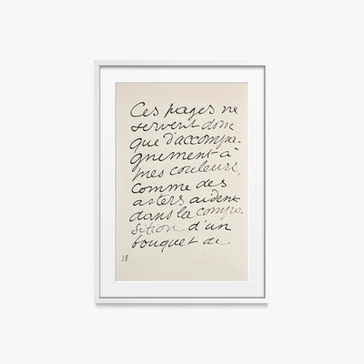 Monsieur Loyal - Henri Matisse, opera di Henri Matisse (Art Déco), stampa con passepartout e cornice bianca, 50x70cm