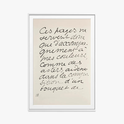 Monsieur Loyal - Henri Matisse, opera di Henri Matisse (Art Déco), stampa con passepartout e cornice bianca, 80x115cm
