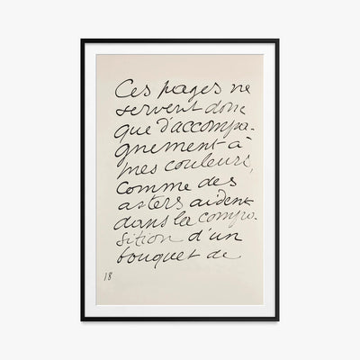 Monsieur Loyal - Henri Matisse, opera di Henri Matisse (Art Déco), stampa con passepartout e cornice nera, 80x115cm